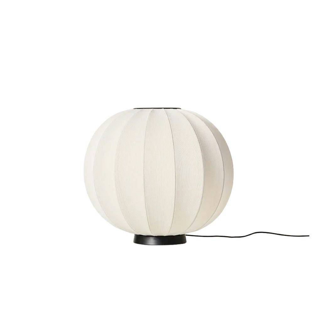 Made By Hand Knit-Wit Floor Level Gulvlampe  Pearl White Ø60 cm