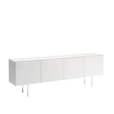 Glas Italia - MGB02 Magic Box Sideboard, Glossy lacquered, Finish: 52 Rosso Mattone Legs: Two slabs of tempered glass - Sideboards - Piero Lissoni - Röd - Glas