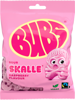 Bubs Sour Skalle Raspberry 90g