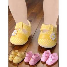 1 Pair Boy Girls Kids Baby Shoes Soft Soles Non-Slip Flower Solid Color Infant Newborns Kid First Walkers Princess Shoes Socks 0-12M - Multicolor - 0-6M,6-12M