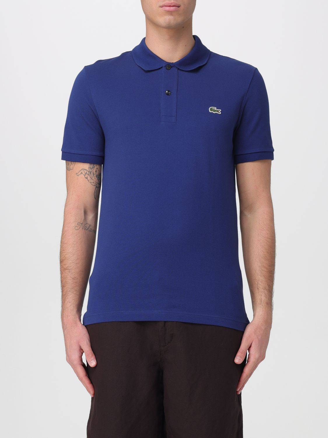 LACOSTE Polo Shirt Men color Blue - 3