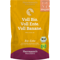 Herrmann's Manufaktur Selection Adult vådfoder til katte med økologisk and, kartofler og bananchips 159.50 DKK/1 kg (20 x 100.0g)