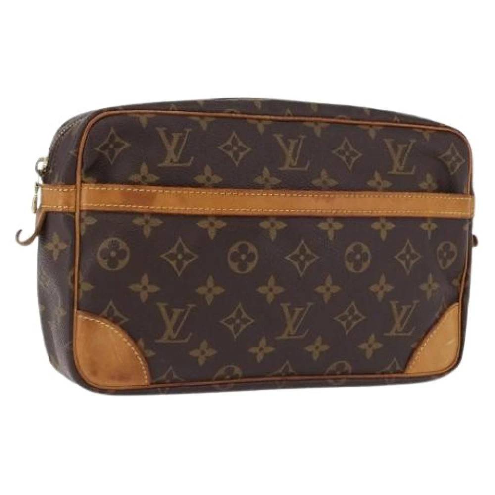 Louis Vuitton Vintage Pre-owned Compiegne 28 Clutch Taske - Vintage - Dame - Brun - ONE SIZE - Uld