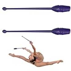 2st 13.78 tum PVC Solid Rhythmic Gymnastics Clubs for Adult Children Gymnastics Training Equipment, Purple Parallel Bars