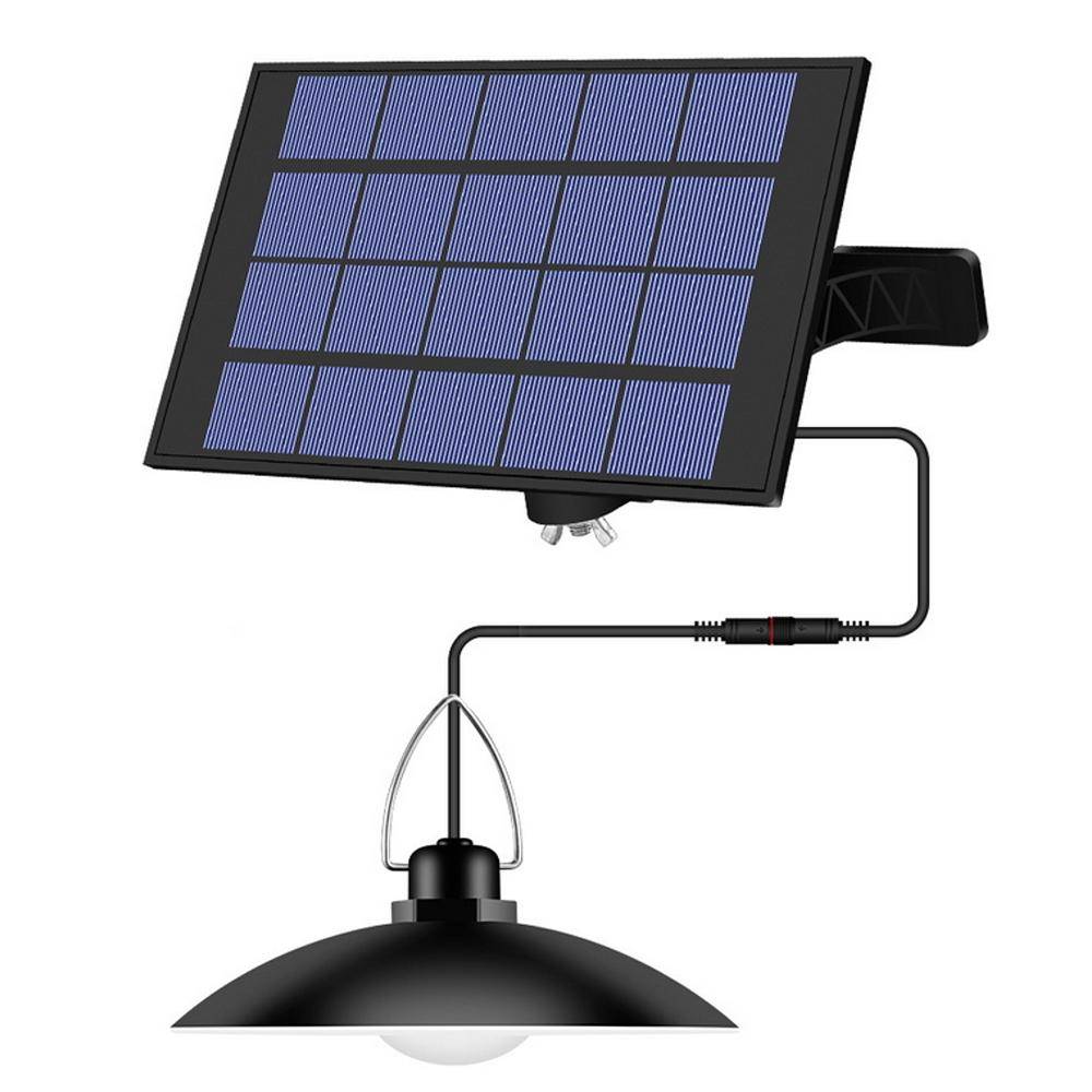 Soldriven hänglampa med justerbar panel Auto PÅ/AV Ljussensor IP65 Vattentät 1-head