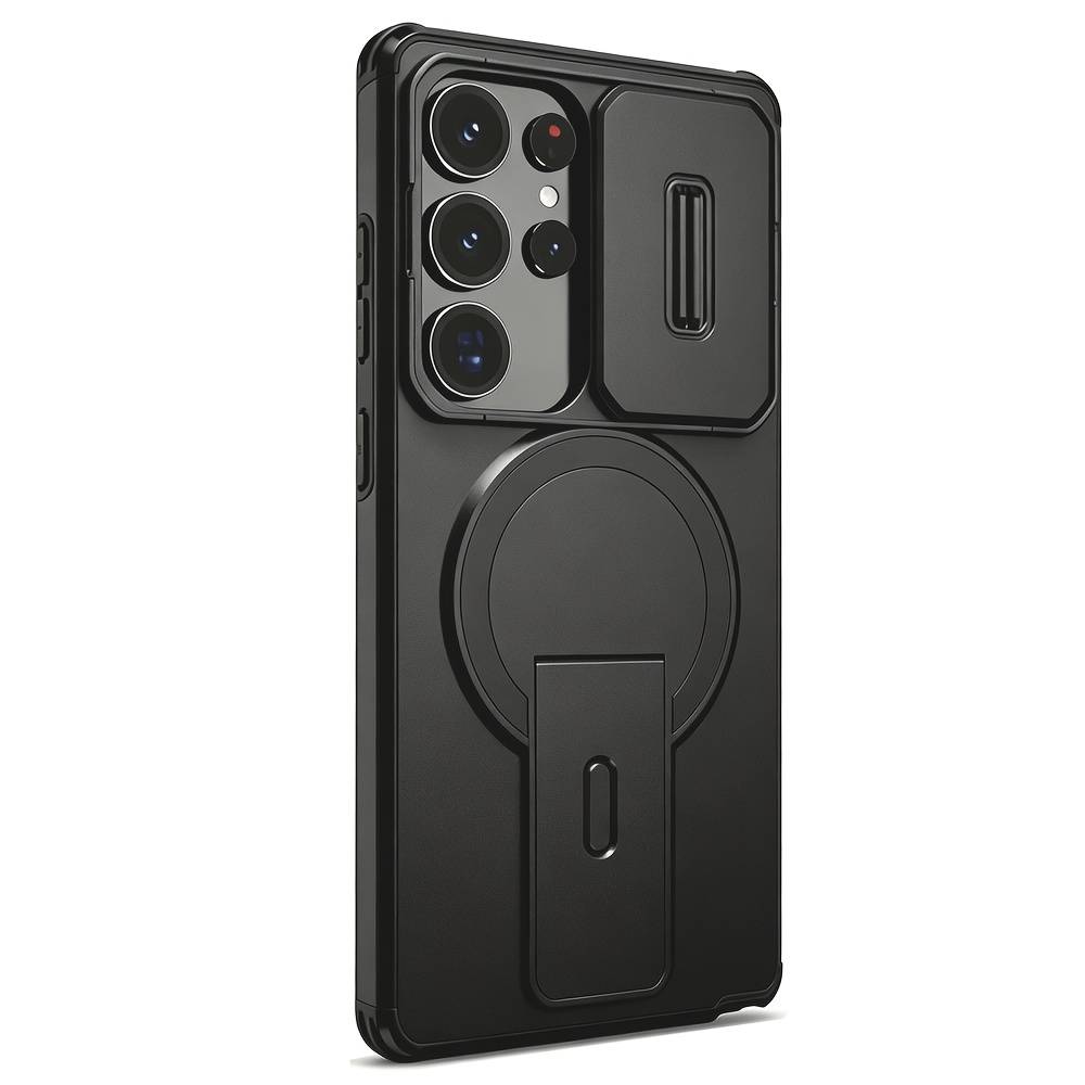 TEMU Phone Case - Heavy-duty Shockproof Hard Phone Case With A Stand, Compatible With For Galaxy S25 Ultra, S25 Fe, S24 Ultra, A17, A16, A56