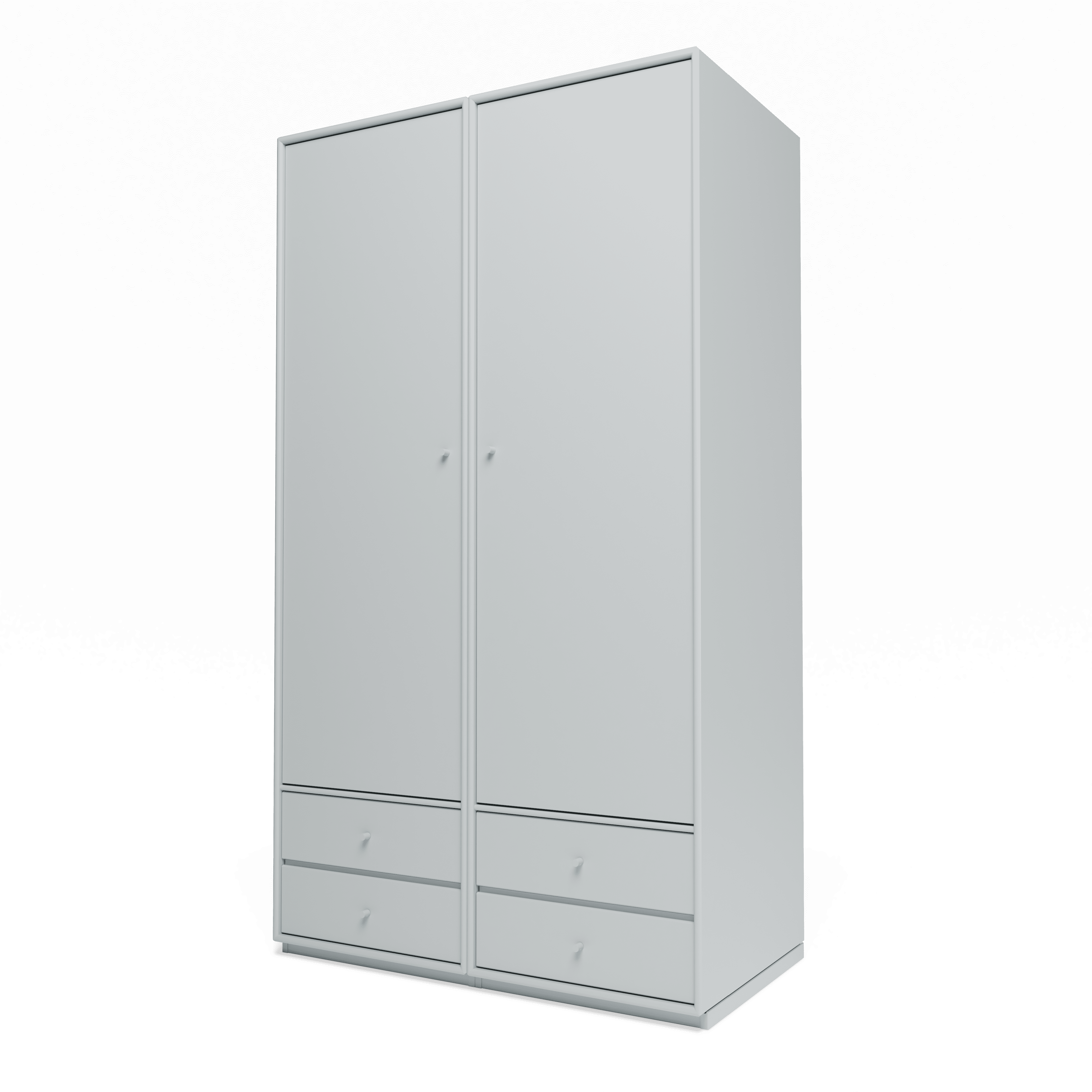 Attire IV garderobe, inkl. sokkel 3 cm fra Montana Oyster - Jacobsen Plus
