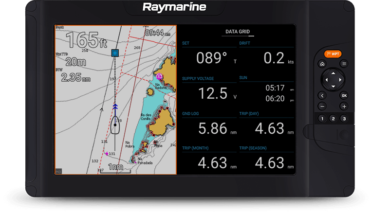 Element 12" S Kortplotter Raymarine - Uden transducer - Med Wi-Fi & GPS, LightHouse Download kort, uden transducer.