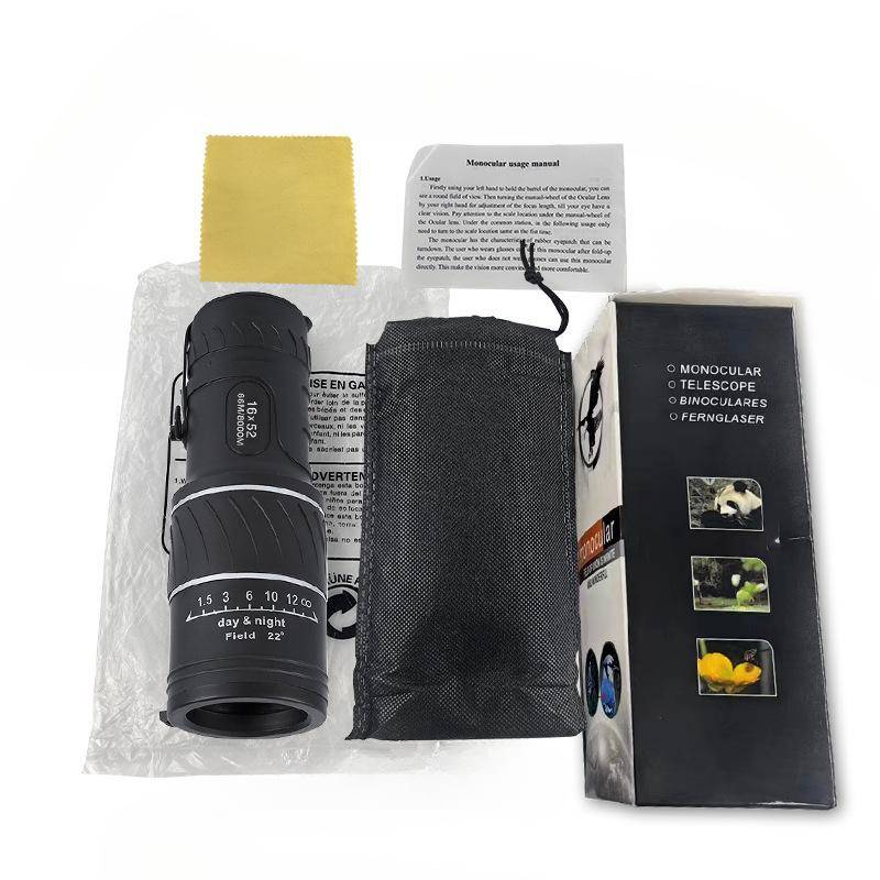 40x60 Monocular High Definition Low-light Night Vision Mobiltelefonadapter Utomhusglasögon Gränsöverskridande tillverkare