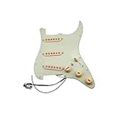 prewired pickguard pickup Pickuper Gitarr 5 Pickuper SSS Single Coils Pickuper Laddade Pickup/Gula Pickup Covers Set(02)