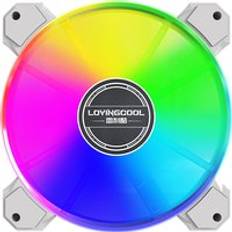 Lovingcool 12cm DC 12V Cooling LED Fan Plastic Heatsink Material 3-Pin or 4-Pin Computer Cooler for PC Case Radiator Fan