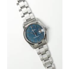 Rolex Oyster Perpetual Date 34mm Ref 1500 Very Rare Sigma Dial Watch - Blue (34 mm)