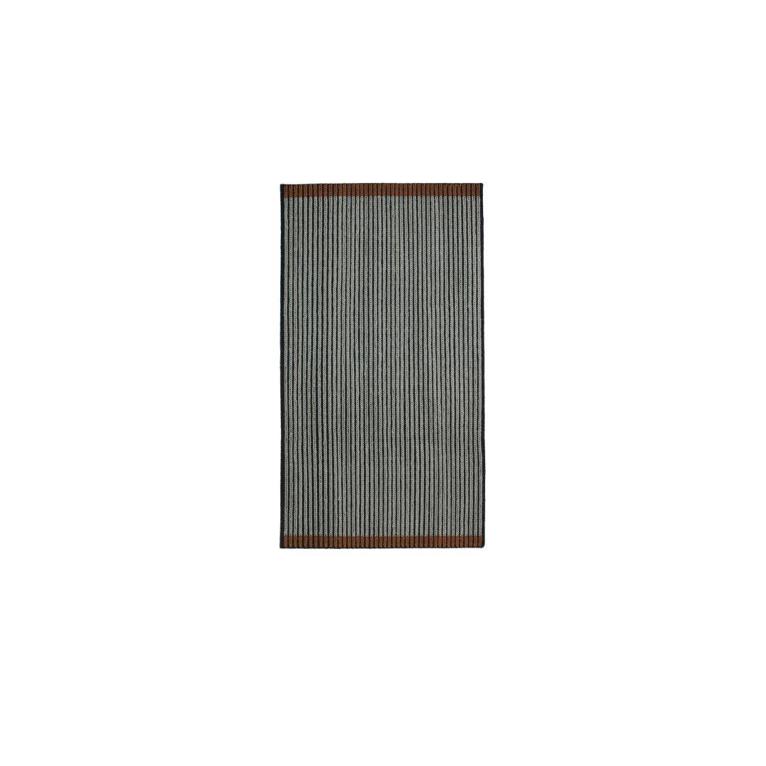 LOUISE ROE Loop Gulvtæppe, 80x160cm - Grey/Brown.