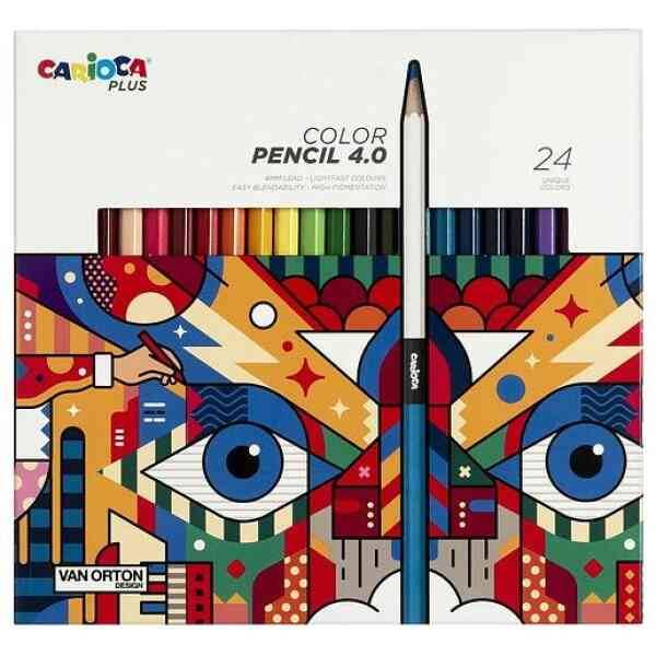 Carioca Plus Color pencil 4.0 – Set om 24 färgpennor