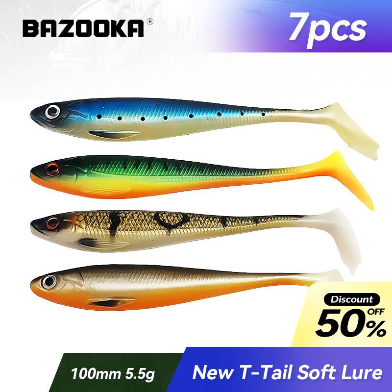 Bazooka Soft Baits Fishing Lure Silicone Sink Shad Shiner Duck Swimbait Wobblers Carp Worm Pesca Bass Paddle Pike Jigging Winter
