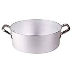 Kastrull Agnelli PCMX0638 Gryta Låg aluminium med 2 handtag, Inox, 38 cm