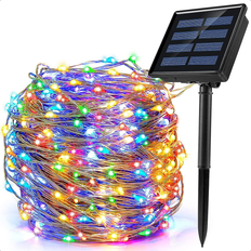 WABJTAMSolar String Lights Outdoor, 200 LED 8 Modes 22M Solar Christmas Light Decoration IP65 Waterproof Outdoor Solar Lamp for Garden, Balcony, Patio