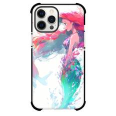 The Little Mermaid Ariel Phone Case For iPhone Samsung Galaxy Pixel OnePlus Vivo Xiaomi Asus Sony Motorola Nokia - Ariel Looking Forward Watercolor