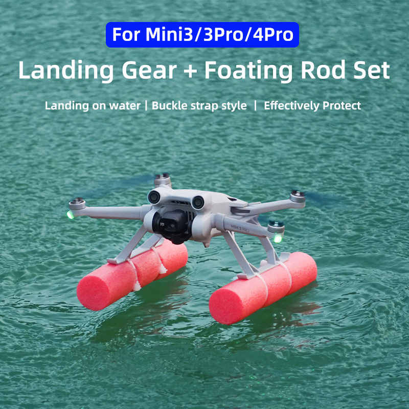 For DJI Mini 3/3Pro/4PRO Drone Float Landing Skid Landing Gear Landing On Water Buoyancy Rod Increase Heighted Tripod Accessory