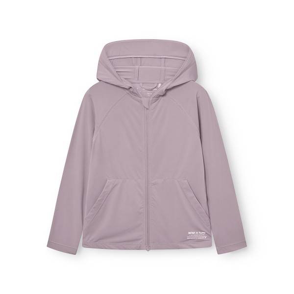 Mini A Ture Kid's Matdruna UV Skin Hoodie Sweat& træningsjakke Børn størrelse 110 - 5 Years farve lilla