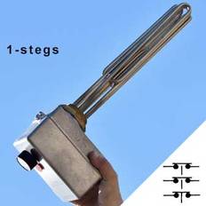 RELEK Elpatron 1-stegs 30-85°C rostfri R50 6,0kW med inaktiv del
