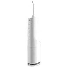 GeRRiT Water Flosser Sladdlös Tandrengörare Dental Oral Irrigator Power Dental Flossers IPX7 Vattentät Tand Cleaner med 4 rengöringslägen Löstagbar vattentank for hemresor (vit)