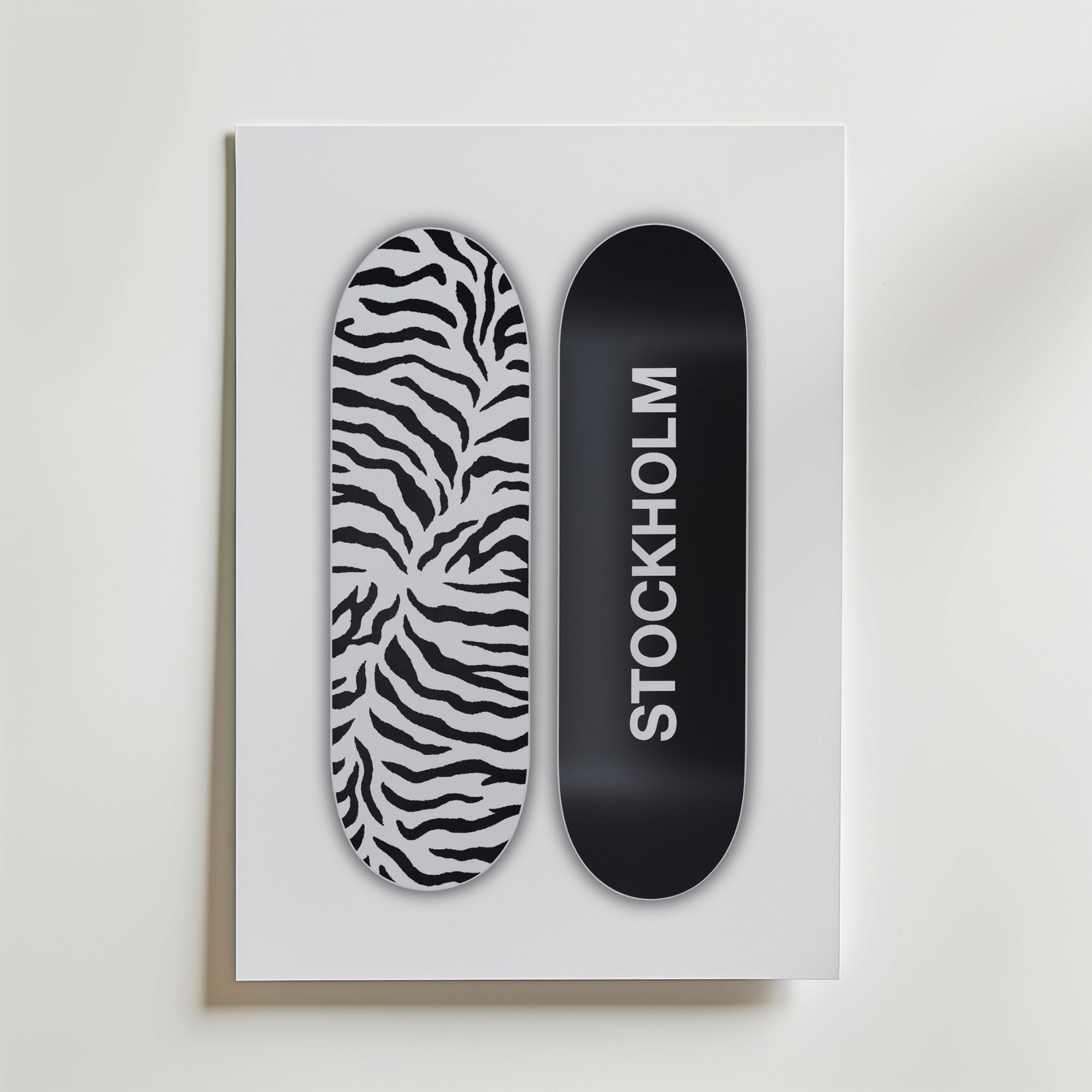 Stockholm Skate Poster - Premium Canvas 30x40 cm Utan passepartout