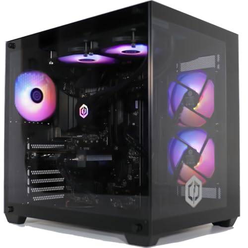 CyberPowerPC Luxe Gaming PC - Intel Core i7-12700KF, Nvidia RTX 5060 Ti 8GB, 32GB RAM, 1TB NVMe SSD, 650W 80+ PSU, Wi-Fi, Liquid Cooling, Windows 11, Ark RGB