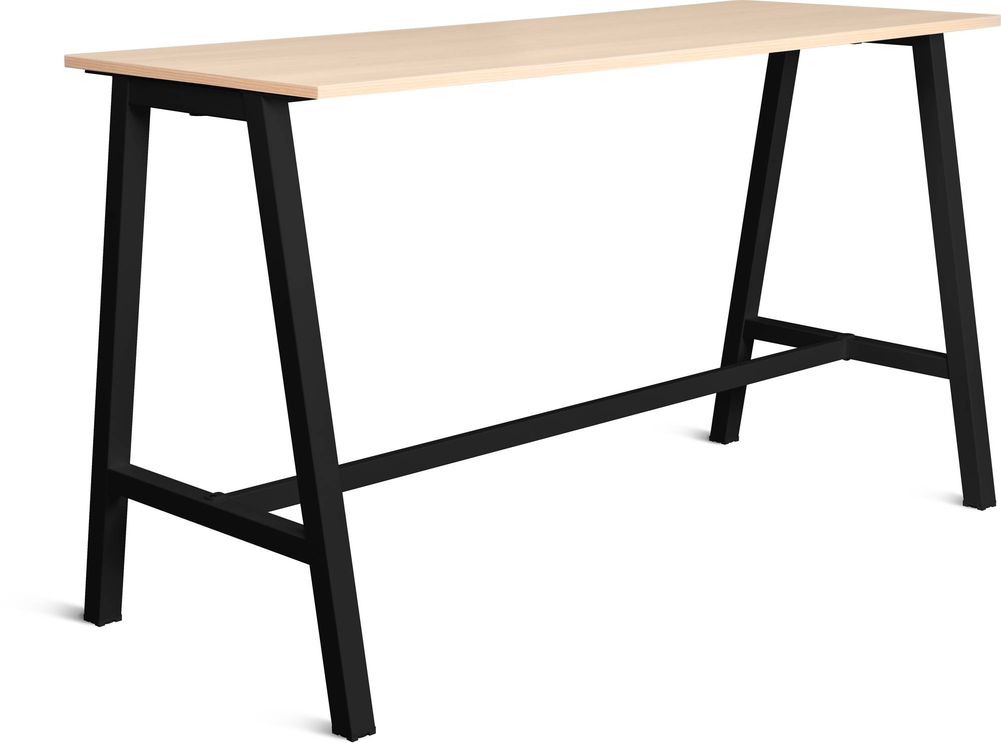Talk Højbord, sort stel/eg laminat, 180x70 cm