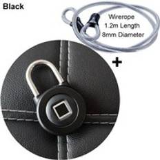 Smart bluetooth-hänglås fingeravtryck och telefonapp låser upp vattentätt ip66 säkerhetsdörrlås för bagage / skåp / låda / cykel m3