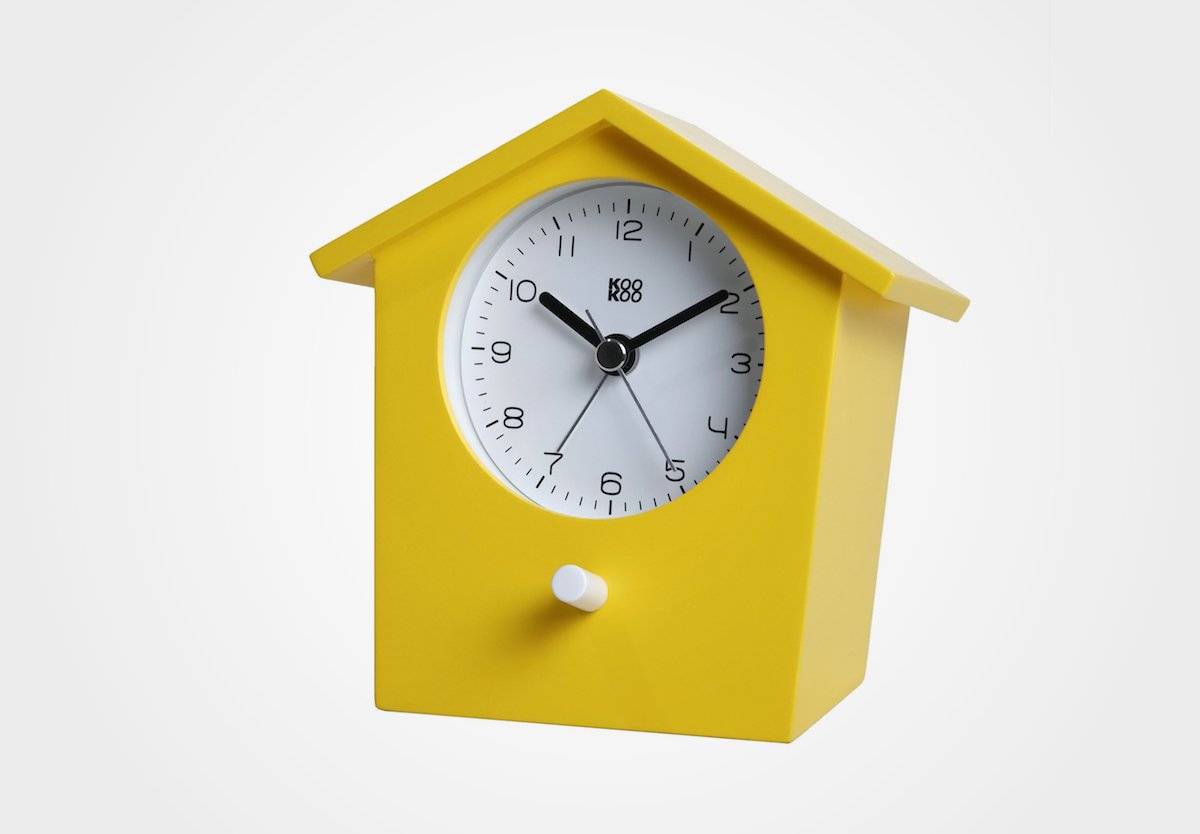 Stilfuldt vækkeur - EarlyBird® - Gul