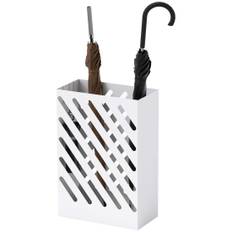 Paraplyställ Paraplyställ med 4 krokar och vattenuppsamlingsbricka Paraplyhållare för käppar & paraplyer Stål 28 x 14 x 41 cm Vi