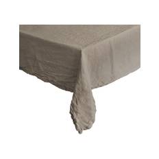 AU MAISON Table Cloth Linen Basic Washed |Grey |142X270 cm