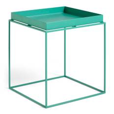 HAY - Tray Table 40x40 cm Peppermint Green - Brickbord - Svart - Metall