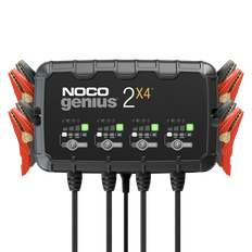 Noco Genius 2x4 oplader 2A 6/12V kan oplade 4 batterier