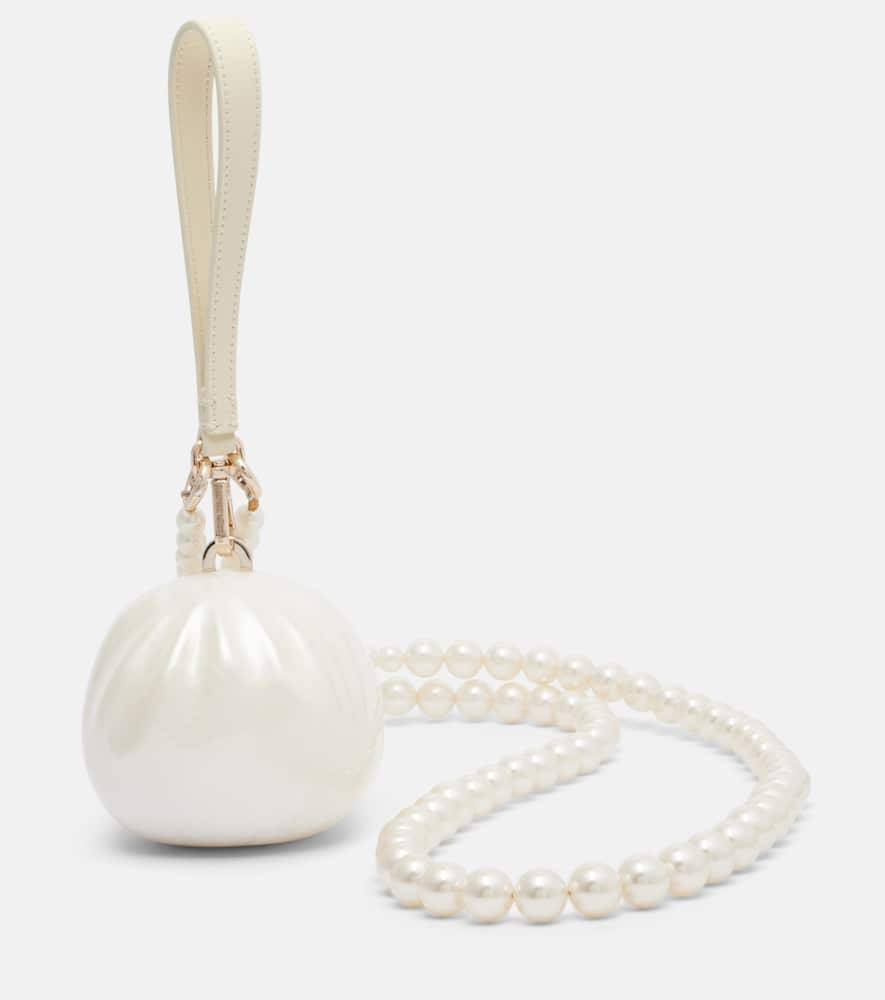 Simone Rocha Pearl Dim Sum clutch - white - One Size