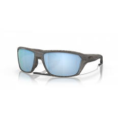Oakley Split Shot Solbriller - Prizm Deep Water Polarized Lenses - Woodgrain Frame