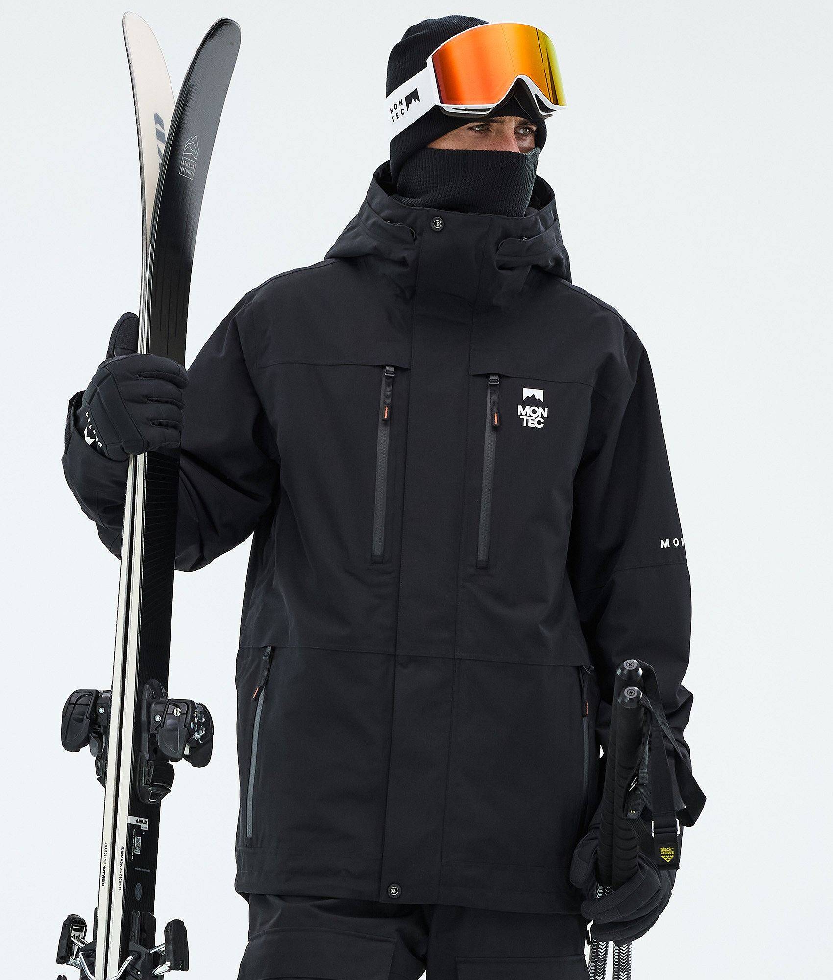 Montec Fawk Skidjacka Man - Black Shell - Svart