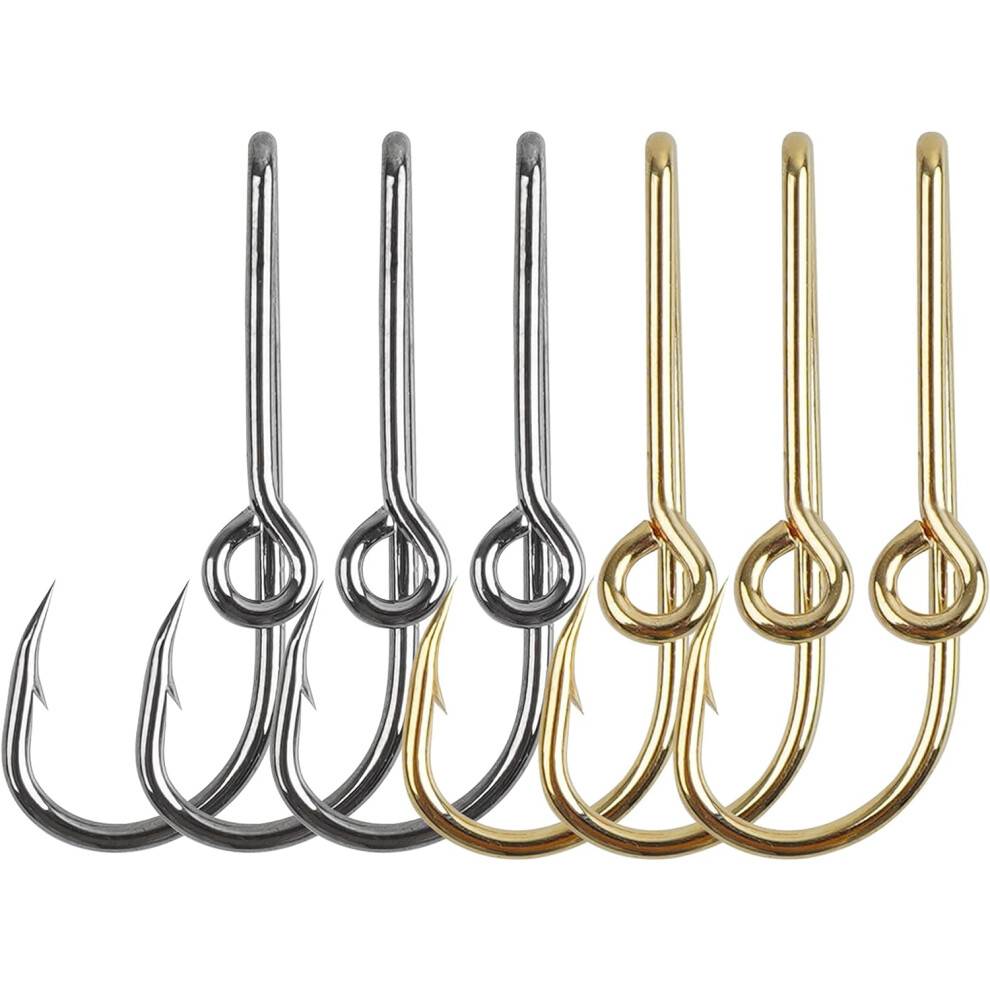 Fiskkrok Hattklämmor 12-pack Guld Svart