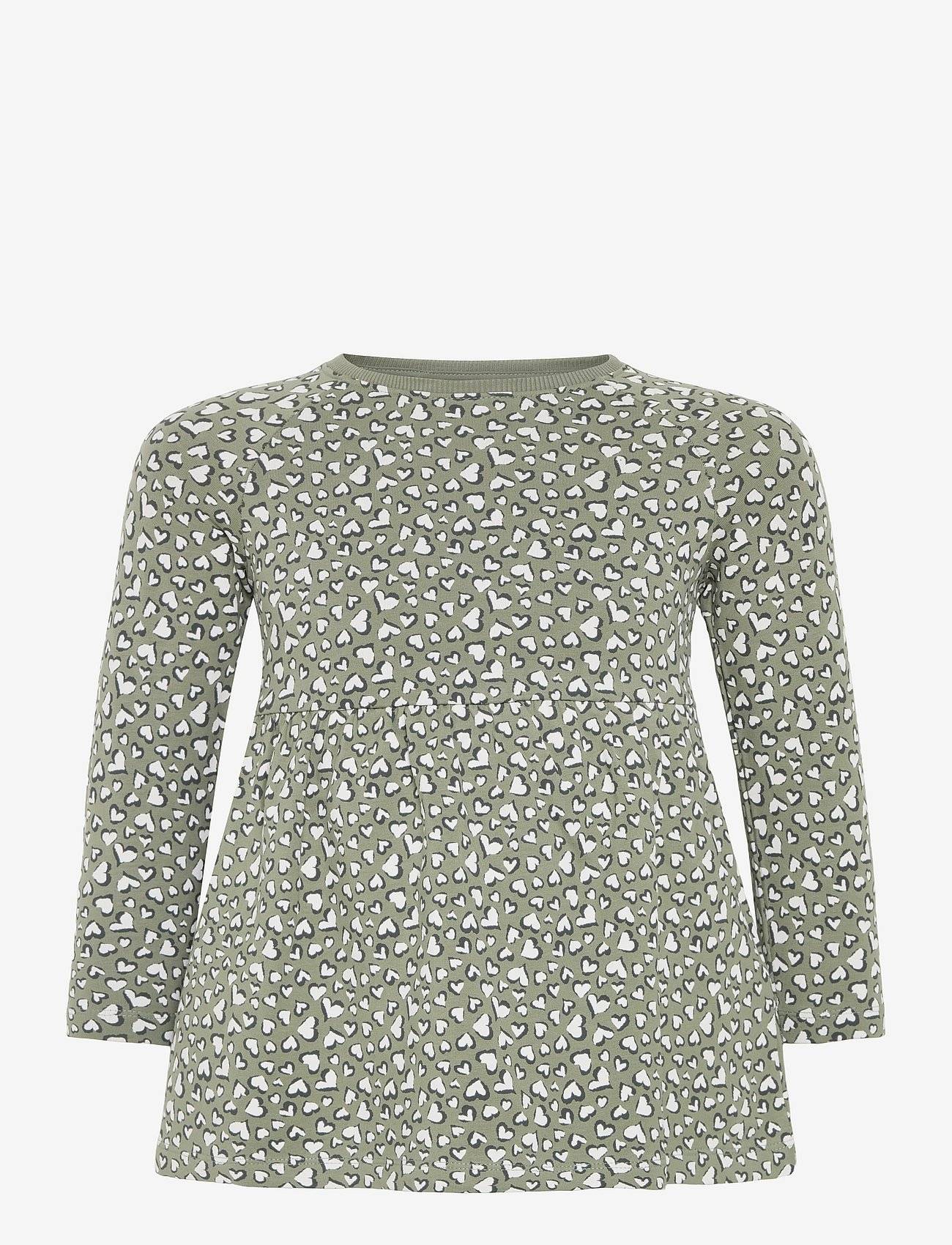 name it Nmfbearta Ls Sweat Dress Unb - Khaki green - 98
