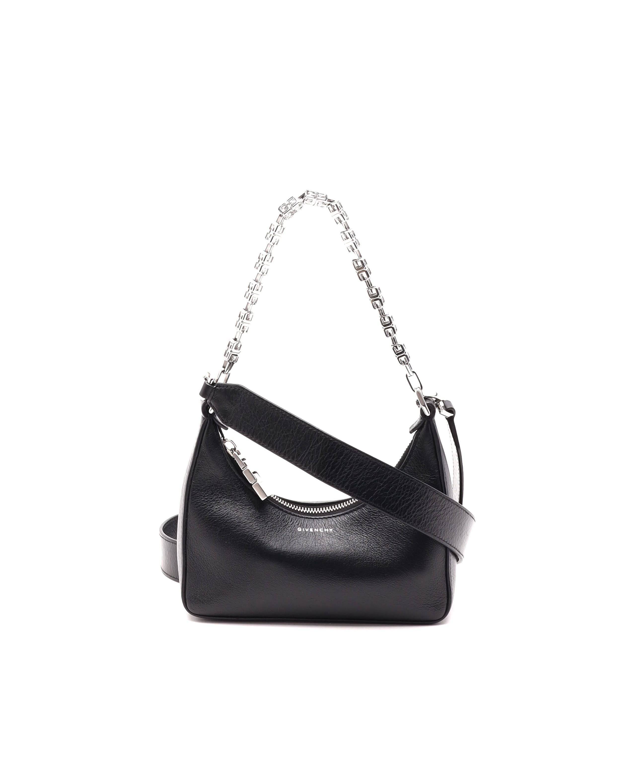 Givenchy Moon Cutout Leather Bag - Black - One Size