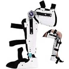 Knee Orthosis Durable Hinged Knee Foot Support Braces Support Adjustable Leg Stabilizer Fixed For Left Or Right Legs (Right Leg Medium/M)