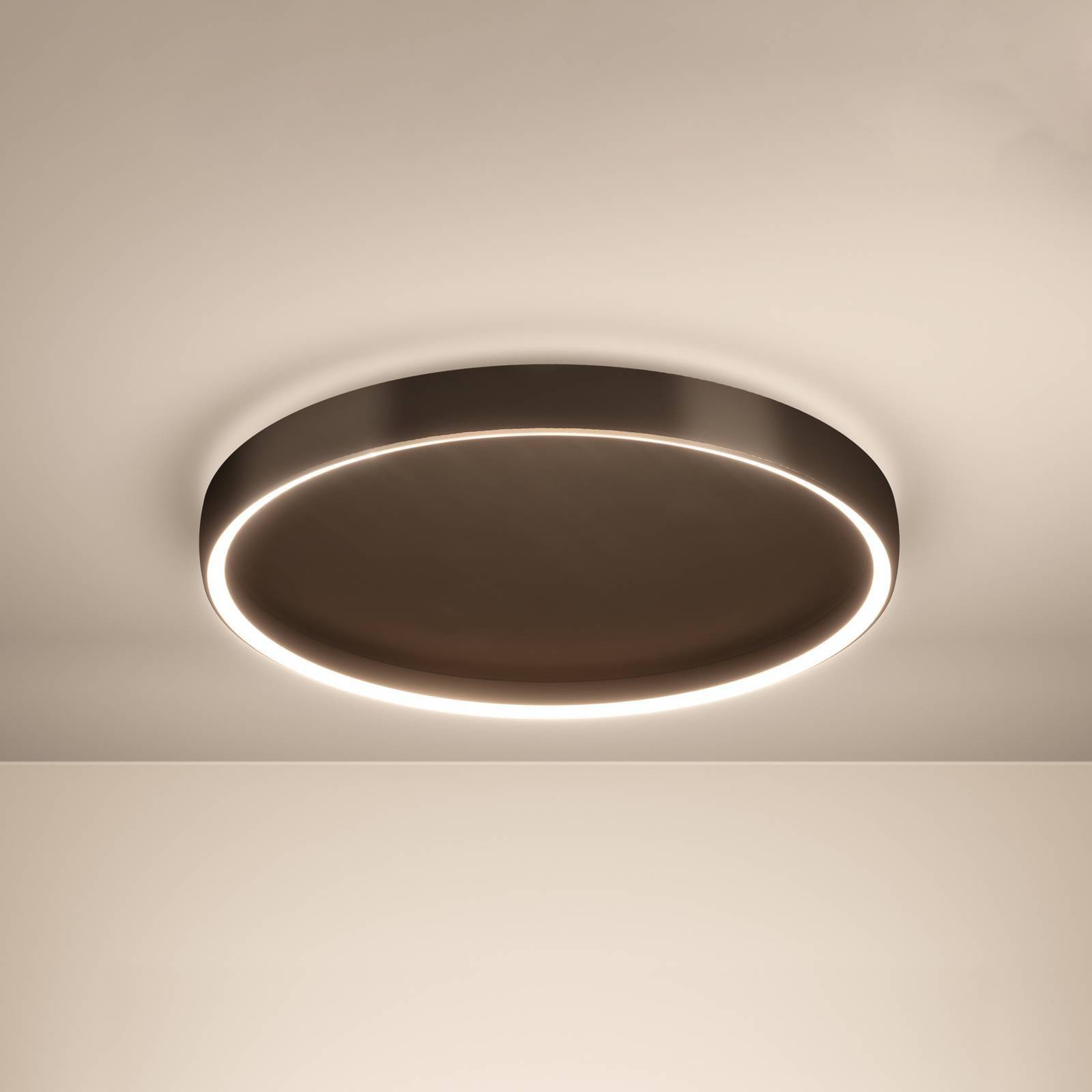 Stars of Light Taklampa Trabuco, dimbar, Brun / rost, Vardagsrum / matsal, Aluminium / grå / zink, Modern, Taklampa