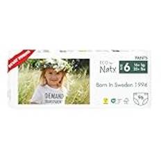 Eco by Naty Baby Windeln Pants - umweltfreundliche Premium-Bio Höschenwindeln aus pflanzenbasierten Materialien, sehr saugfähig und frei von gefährlichen Chemikalien (Größe 6) | 96 Stück (3er Pack)