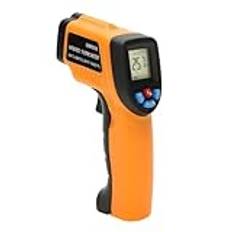 MIUYTRN Infraröd termometer LCD-skärm beröringsfri pyrometer GM320/550 Industriell digital IR temperaturmätare -50~550 ℃ grader Celsius cuicui(Orange)