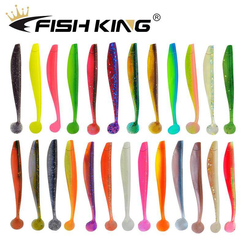 FISH KING Ny Shad Fishing Lure Mjuk Lure 90mm 120mm 160mm Wobblers Lukt Attraherande Karp Silikonbete Gädda Bass Artificiellt bete