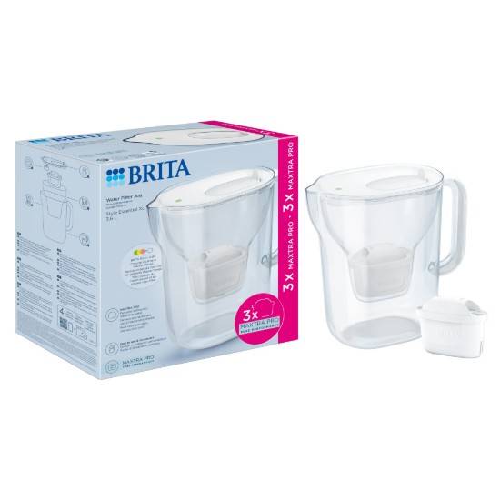 Startpaket BRITA Style Essential 3,6 L + 3 Maxtra Pro-filter (White)