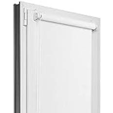 Estika mörkläggningsrullgardin utan borrning - tygbredd - 50 cm x 150 cm - vit - 6 tygfärger, rullgardiner för fönster utan borrning, Klemmfix rullgardiner för inomhusfönster