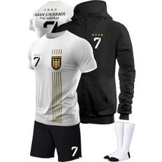 IIIII20Fo7IIIII Fussball Deutschland Trikot Em 2024 Kinder mit eigenem Namen personalisiert - Jungen National Fußball Kind Trikots - Jungs Fanartikel deutsche Nationalmannschaft ZT5G