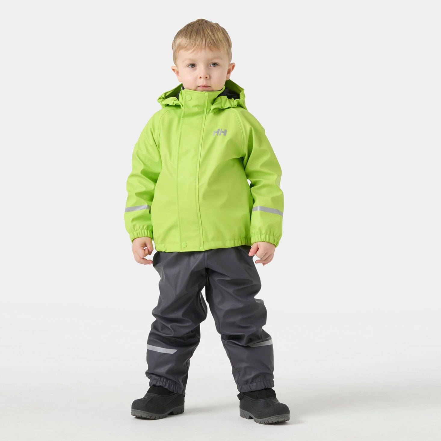 Helly Hansen Barn Bergen Fleecejacka-fodrat Regnset 2.0 Grå 98 - Thunder Gre Grå